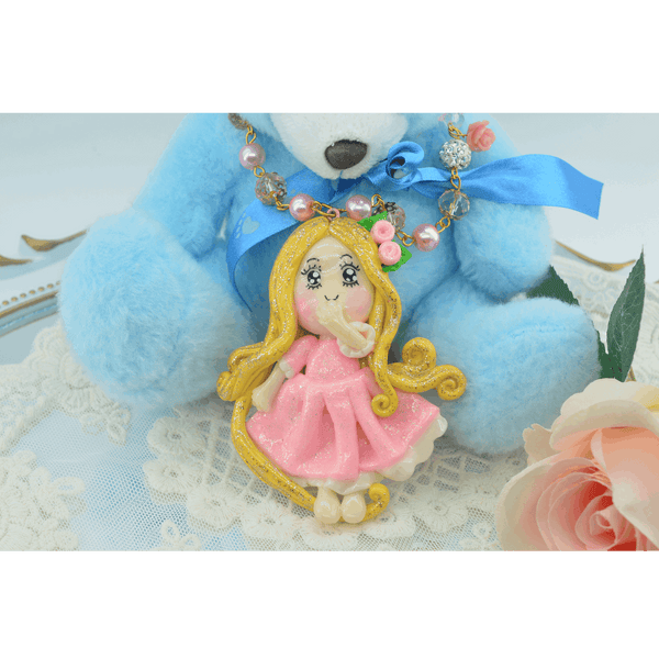 A Little Girl Pendant Necklace - Vivi's Handmade World