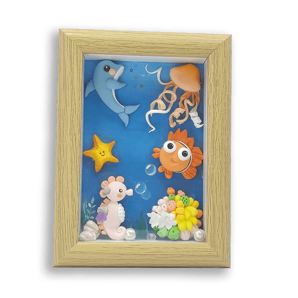 Animated Cartoon Marine Animals Clay Picture - Vivi's Handmade World