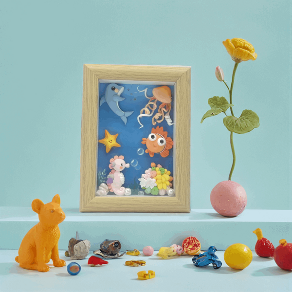 Animated Cartoon Marine Animals Clay Picture - Vivi's Handmade World