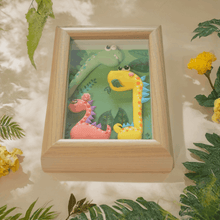 Handmade Air Dry Clay Dinosaur Picture Frame - Unique Art for Kids' Room - Vivi's Handmade World