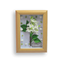 Porcelain Flower Wooden Clay Picture - Vivi's Handmade World