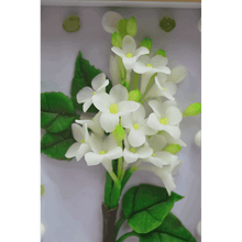 Porcelain Flower Wooden Clay Picture - Vivi's Handmade World