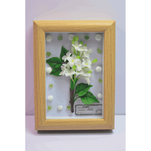 Porcelain Flower Wooden Clay Picture - Vivi's Handmade World