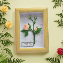Porcelain Flower Wooden Clay Picture - Vivi's Handmade World