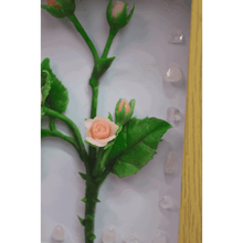 Porcelain Flower Wooden Clay Picture - Vivi's Handmade World