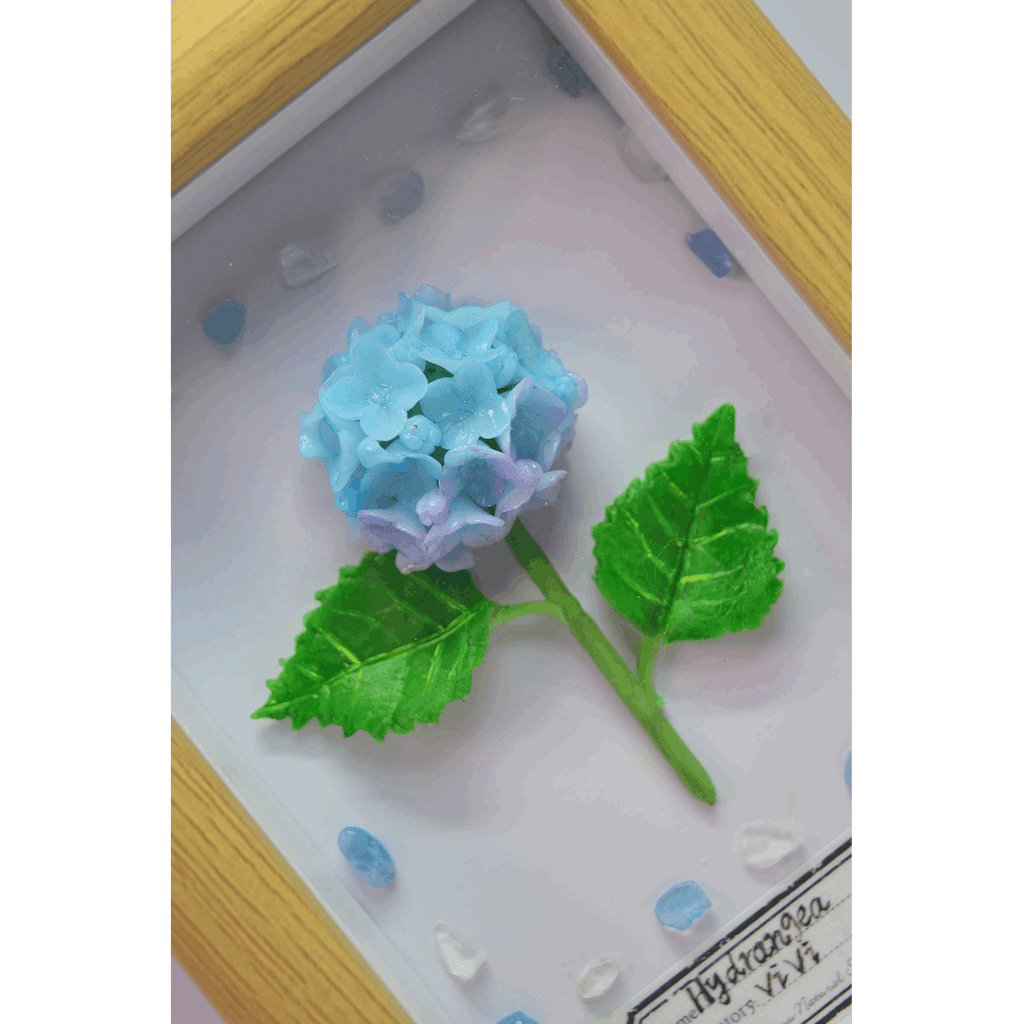 Porcelain Flower Wooden Clay Picture - Vivi's Handmade World