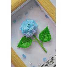 Porcelain Flower Wooden Clay Picture - Vivi's Handmade World
