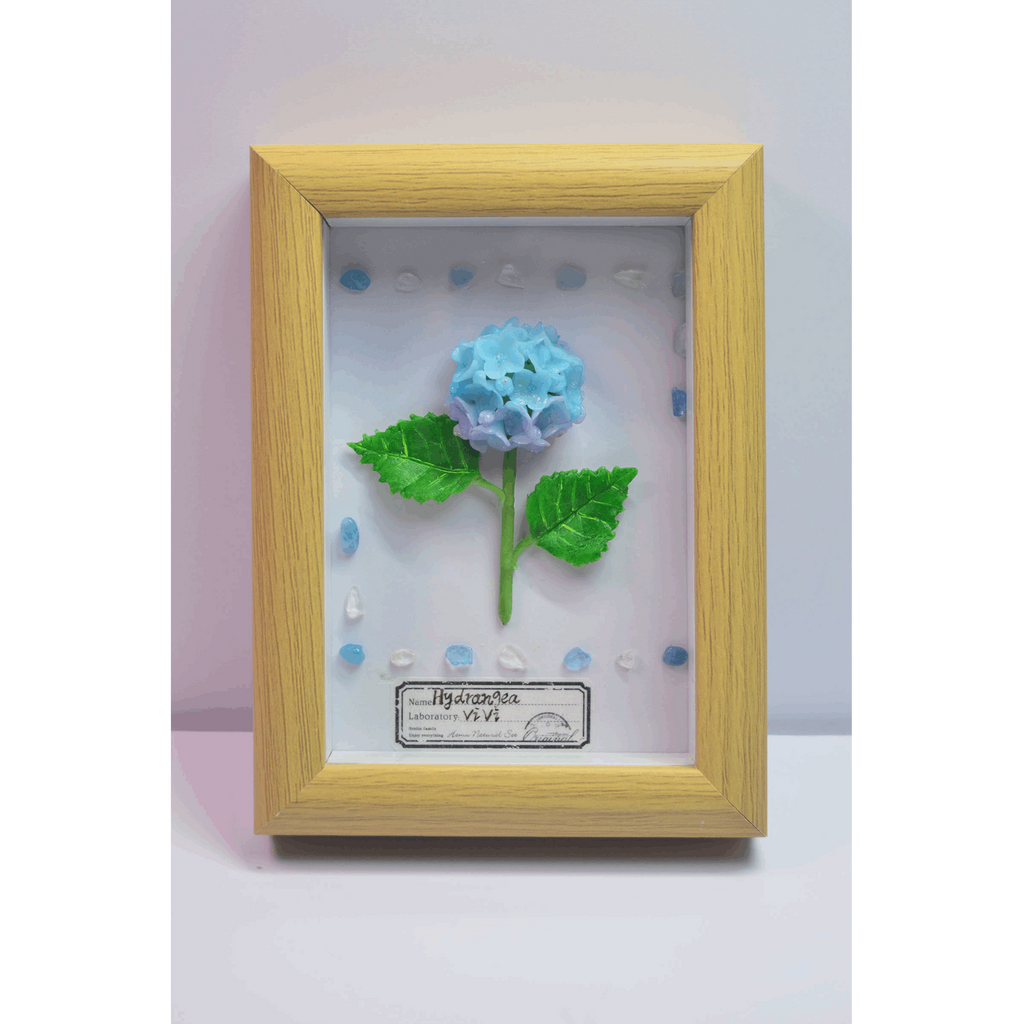 Porcelain Flower Wooden Clay Picture - Vivi's Handmade World