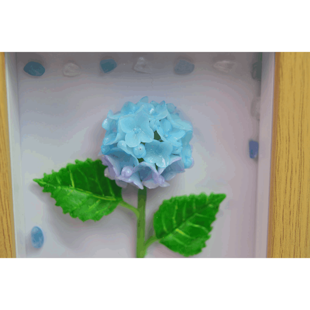 Porcelain Flower Wooden Clay Picture - Vivi's Handmade World
