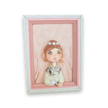 Solid Wood Cartoon Style Portrait Clay Picture - Vivi's Handmade World