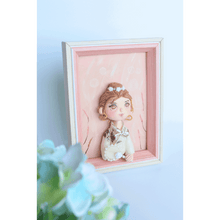 Solid Wood Cartoon Style Portrait Clay Picture - Vivi's Handmade World