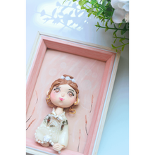 Solid Wood Cartoon Style Portrait Clay Picture - Vivi's Handmade World