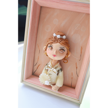 Solid Wood Cartoon Style Portrait Clay Picture - Vivi's Handmade World