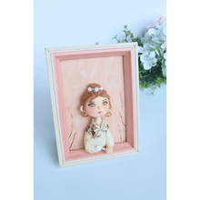 Solid Wood Cartoon Style Portrait Clay Picture - Vivi's Handmade World